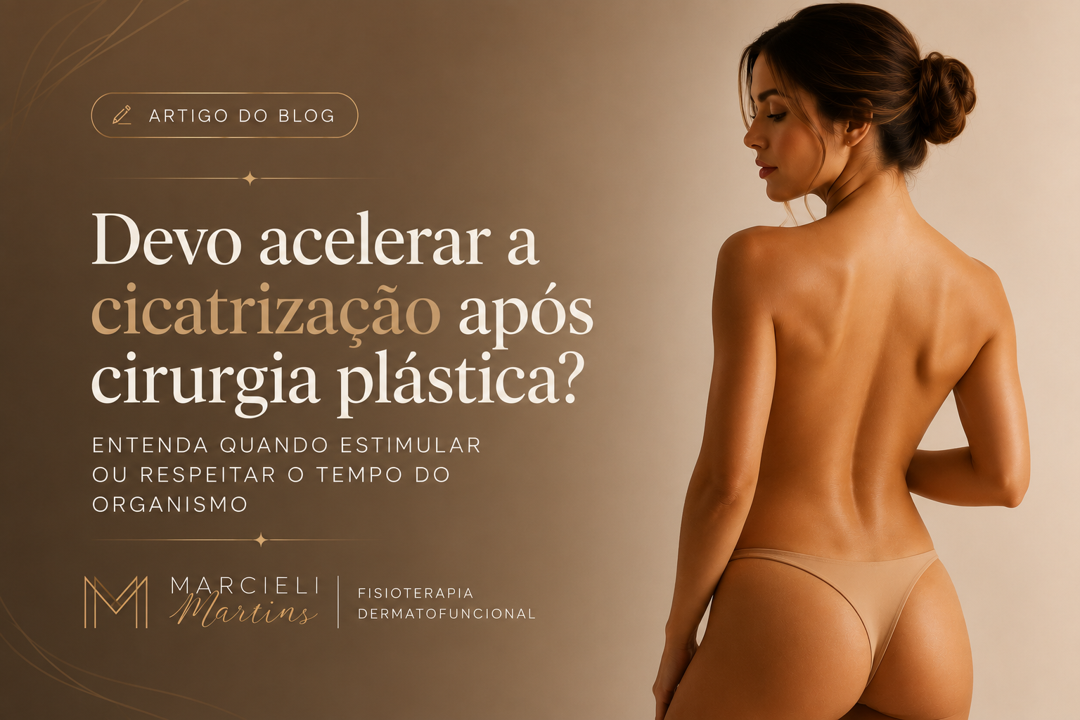 A cicatrização após cirurgia plástica não depende apenas do tempo, mas da forma como o organismo responde ao trauma cirúrgico. Descubra quando estimular o processo, quando respeitá-lo e qual é o papel da fisioterapia no pós-operatório.